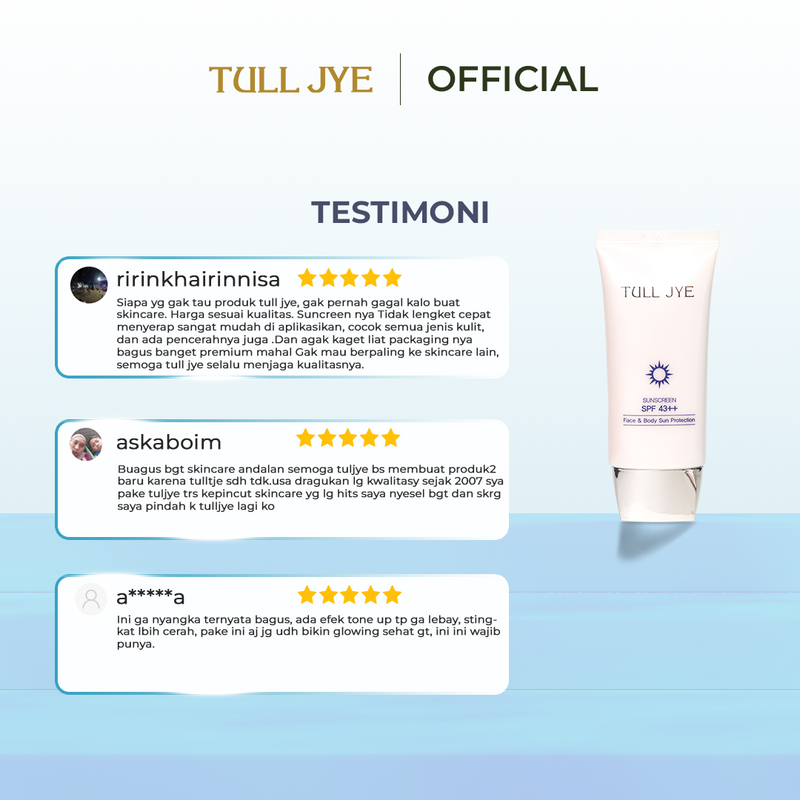 Sunscreen SPF 43++ (Face & Body)